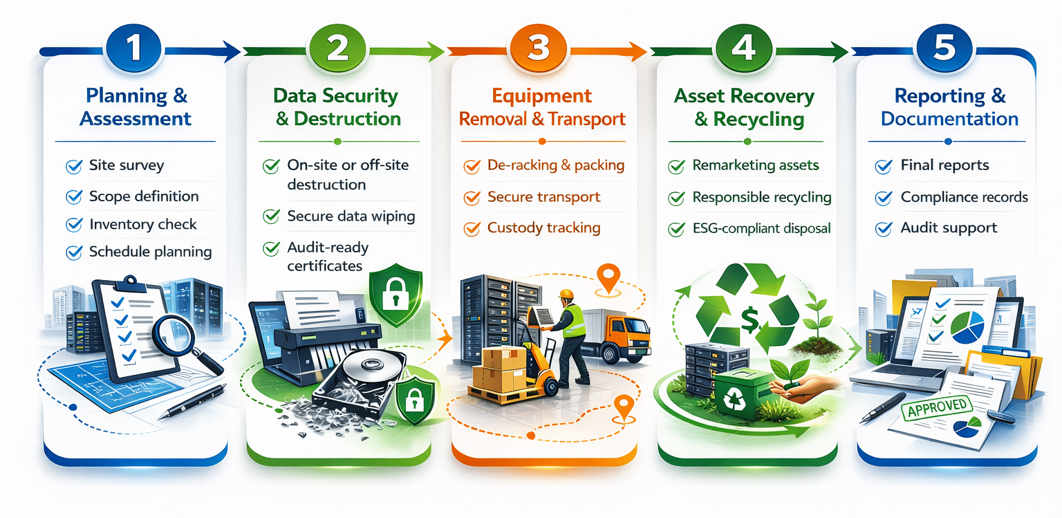Data Center Decommissioning 20 Data Decommissioning Steps